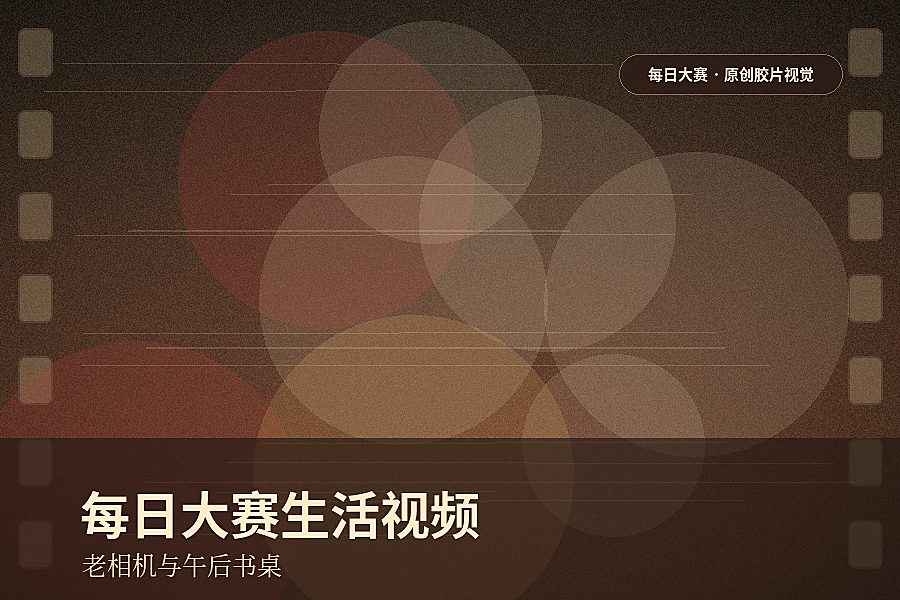 每日大赛视频封面:生活视频分享:午后书桌的老相机练习