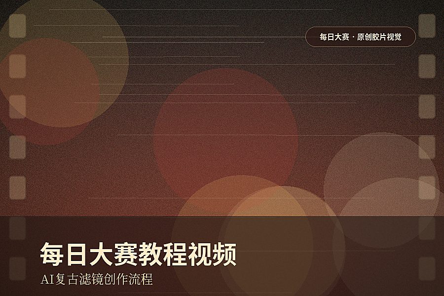 每日大赛视频封面:每日大赛AI复古滤镜教程视频