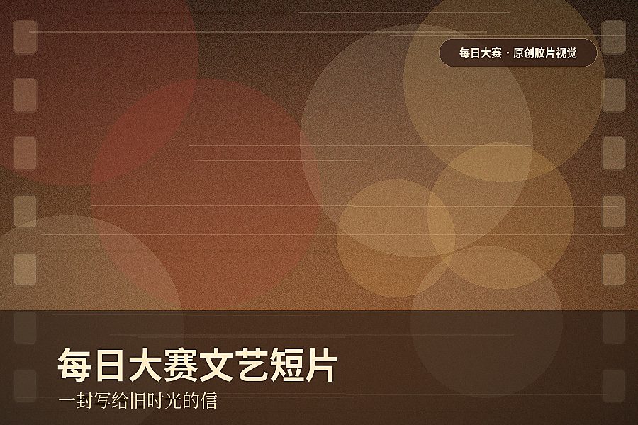 每日大赛视频封面:文艺短片:写给旧时光的一封信